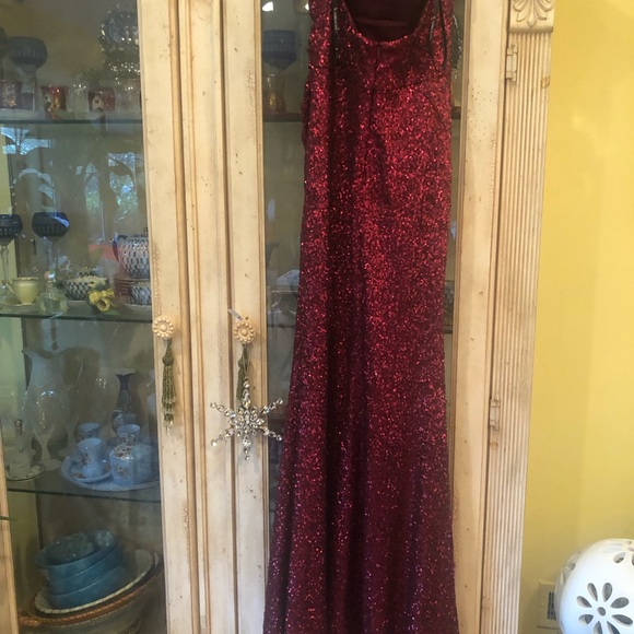 Sample Sorella Vita 8884 size10 sequin gown - Picture 3 of 5